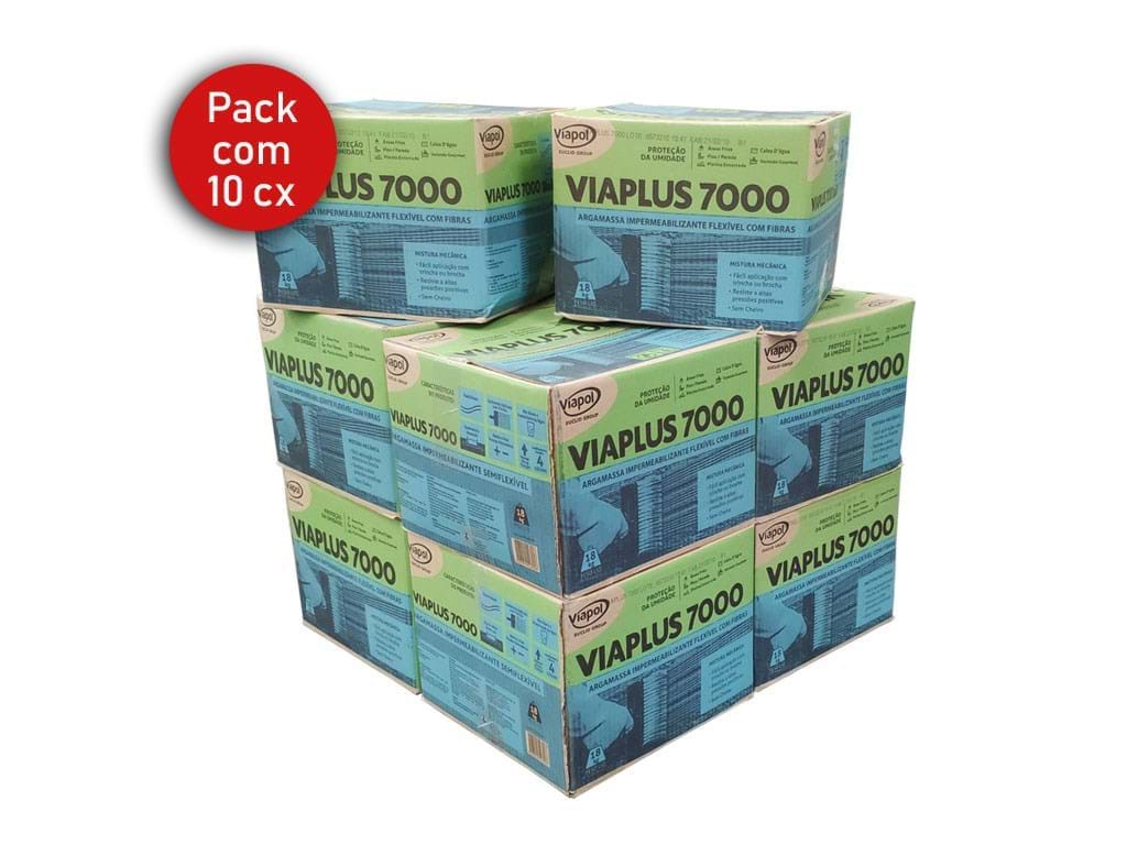 Pack com 10 Viaplus 7000 Fibras 18Kg