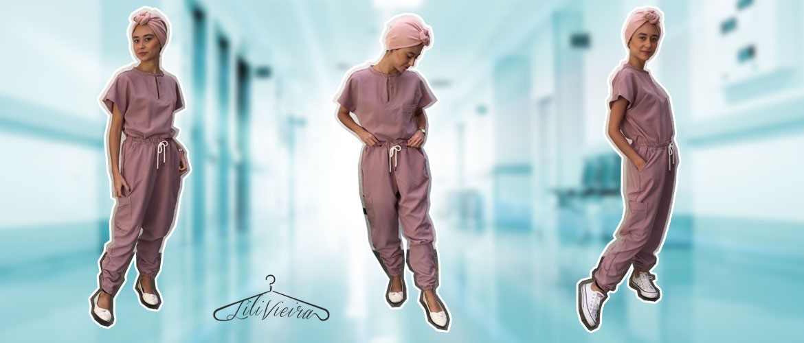 Scrub Feminino: Pijama Cirúrgico Tamanho M