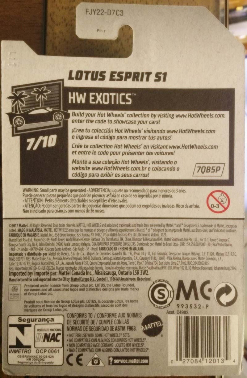 Lotus Esprit S1 - FJY22
